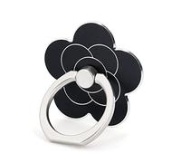 LaMignonne Cell Phone Ring Holder Flower Finger Ring Grip Stand 360° Rotation 180° Flip Universal Kickstand Compatible with All Smartphones (Dark)