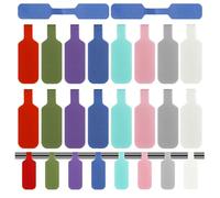 Lamiishop 40 Pcs Cable Labels, Cable Labels Tags Write On, Cable Identification Tags for Cable Management and Identification (8 Colors)