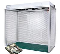 Laminar Flow Clean Cabinet, Vertical Air Flow Workstation with 3 Fans, Dust-Free Workbench for Mobile Laboratory, LCD Screen Repair, Air Filter Included