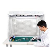 Laminar Flow Hood, Triple Fan, ISO 5 Cleanliness, Efficient Filter Workbench, Vertical Air Flow, Low Noise, 620x310mm Work Area for Laboratory Use