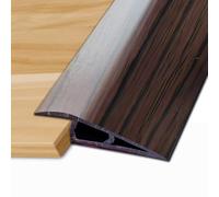Laminate Door Threshold Strip - Door-Threshold Floor-Transition-Strip 2.75in, Thresholds Ramps for Doorways, Edge-Reducer Vinyl-Transition-Strip for Door/Floor(Brown,3.3ft)