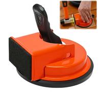 Laminate Floor Gaps Fixer Tool- Heavy Duty Suction Cup Plank Grabber for Wood, Tile & Vinyl Floors, 4.73" Adjustable Flooring Repair Tool with Tapping Block, Professional Installation & Leveling Kit