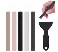 Laminate Floor Repair Kit,5 Pcs Putty Stic Wax Filler Sticks for Wood Repair Furniture Repair Wax Sticks with Scraper for Floor Table Door Guitar Scratch Hole with Shovel