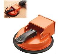 Laminate Floor Repair Tool with Suction Cup, Heavy Duty Floor Slat Grabber for Vinyl and Wood, Gap Fixing Tool with Hammer Tap Mechanism, Tile Flooring Leveller for Home 11.8x11.8x5cm (Orange)
