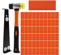 Laminate Flooring Kit with 60 Spacers, Solid Tapping Block, Heavy Duty Pull Bar and Diameter 1.3in High-Strength Double-Faced Hammer