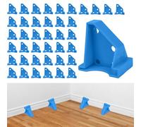 Laminate Flooring Spacers, 1/4" & 1/3" Laminate Floor Spacers for Vinyl Plank, Hardwood - Durable Reusable Install Tool - Laminate Flooring Kit with Laminate Floor Repair Kit Use, 40 Pcs, Blue