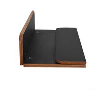 Laminate Folding Tabletop for RV, 23.4 x 22.8 Inch Wood Table Top with Black Finish, Foldable Design for Camper Van, Trailer, Yacht, Dining or Work