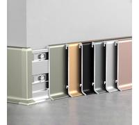 Laminate Skirting Board Cover, Aluminum Skirting Beading for Modern Home Décor and Interior Renovation