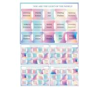 Laminated Bible Tabs | 5-Sheet Large Print Bible Index Tabs | Journaling Labels Reading Supplies | Bible Journaling Supplies, Easy-to-Apply Stickers for Study, Notebook, Annotation