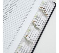 Laminated Bible Tabs for Study Bible, Prefdo Butterfly Design 66 Bible Index Tabs, 34 Blank Tabs, Large Print Bible Book Stickers Old & New Testament, Bible Journaling Supplies for Women Kids