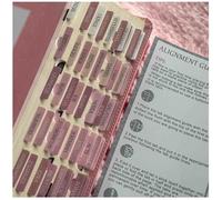 Laminated Bible Tabs, Reposition Large Print Stickers, Easy to Read and Apply Bible Tabs for Women and Man (White Pink)