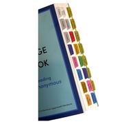 Laminated Book Tabs for The Plain Language Big Book: A Tool for Reading Alcoholics Anonymous - Color-Coded, Repositionable Tabs - Includes Alignment Card & Blank Tabs (Book not Included)