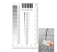 Laminated Clear Film Spot Gauge, Multi-Purpose Transparent Measuring Ruler for Card Centering, Crack Width & Defect Spot Size Comparison Inspection