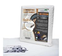 Laminated Cotton Dust Sheets for Painting & Decorating, Reusable Paint Drop Cloth, Furniture & Floor Cover Sheets, Waterproof Protective Dust Sheet for Decorating, DIY & Home Improvement 9X12FT