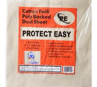 Laminated Cotton Twill Dust Sheet 6'x3' (Twin Pack)