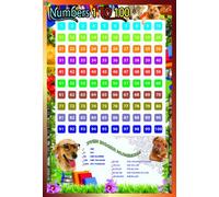 LAMINATED EDUCATIONAL NUMBER SQUARE MATHS POSTER WALL CHART COUNT 1-100 TEACHING SCHOOL TYPE TEACHING POSTER