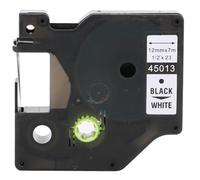Laminated Label Tape Replacement for Dymo, 12mm x 7m Black on White PET Label Tape, Compatible with Dymo Label Manager 160, 210D, PNP, PL200, LM280