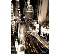 laminated Posters An Amazing City New York Times Square Yellow Taxis Vertical PAPER POSTER measures 36 x 24 inches (91.5 x 61cm)