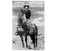 Laminated Posters John Wayne American Hero Cowboy Horse PAPER Poster Measures 36 x 24 inches (91.5 x 61 cm)