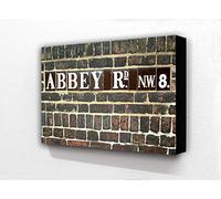 Laminated Posters London Abbey Road Street Sign Horizontal 6 x 4 Inches Postcard Size Block Mounted Print