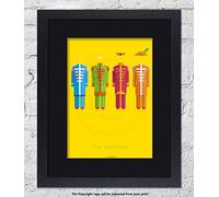 Laminated Posters The Beatles - Framed BLACK Mounted - Art Print