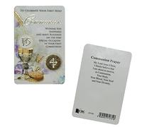 Laminated Prayer Card First Holy Communion 8.5x5.5cm - C71731 7316