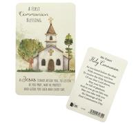 Laminated Prayer Card First Holy Communion 8.5x5.5cm - Communion Blessing