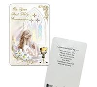 Laminated Prayer Card First Holy Communion 8.5x5.5cm - Girl C71724 7248