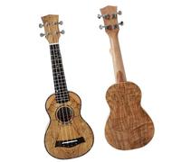 Laminated Spalted Maple Guitar Ukulele 21 Inch Treble Ukulele Beginners Ukulele