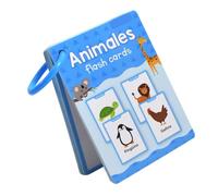 Laminated Spanish Learning Flashcards with Full-Color Animal Art | Animal Illustrations with Spanish Words, Introductory Vocabulary Activities for Home and Early-Learning Classes