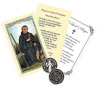 Laminated St Peregrine Prayer Card with St Peregrine Token, The Lord's Prayer Card - Catholic Holy Saint Cards, St Peregrine Patron Saint of Cancer Patients Pocket Prayer Token |Set of 5 Items