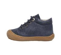 Laminated suede first-steps shoes Cocoon - female - Naturino - Kids Sneakers - Blue - 18 EU - Kids 18 EU