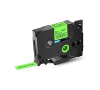 Laminated Tape 12mm Compatible With Tze-Label Tape TZE231 Labeling Printers PTH110 P710BT H105(Black on Fluo Green)