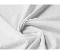 Laminated Terry Towelling Waterproof Fabric Material White, 1Mtr - 145cm x 100cm