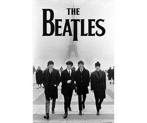 Laminated The Beatles Eiffel Tower Maxi Poster