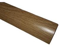 Laminated Threshold Strip Clip System 38mm x 90cm Multi-Height & Pivot Self Adhesive Easy Fit (Pale Oak)