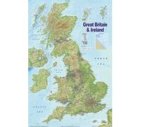 Laminated UK Map Poster British Isles GB Road Map -36 x 24 Inches (91.5 x 61 cms)