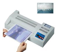 Laminating Machine, 32cm Thermal Roll Laminating Machine, Hot Cold Roll Laminator, A3/A4 /A5 Automatic Film Laminator, Adjustable Temperature, Ideal for School, Office, and Commercial Use