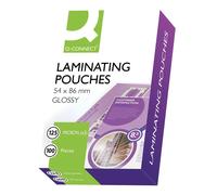 Q-Connect 54x86mm Laminating Pouches 250 Micron Pk 100 - KF01203
