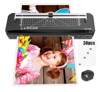 Laminator, A3 Laminator Machine with Built-in Trimmer, 70s Quick Warm-up, Cold and Thermal Laminating with 30 Laminating Sheets, Portable Laminating Machine for Home School Office