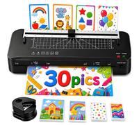 Laminator, A3 Laminator Machine with Built-in Trimmer | Cold and Thermal Laminating with 30 Laminating Sheets, Portable Laminating Machine for Home School Office