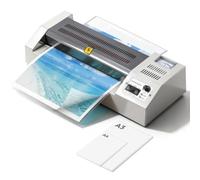 Laminator Machine, 4 Roller Thermal/Cool Lamination, 68-250 Micron, Rapid Warm-up & Anti-jam for Office, School, Business & DIY Projects