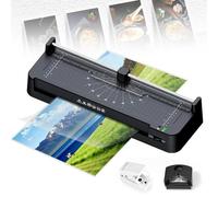 Laminator Machine, A3 Cold and Thermal Laminator with Anti-Jam Button, for Home Office School Use