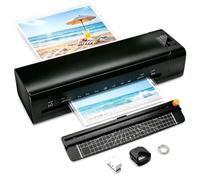 Laminator Machine, A3 Laminator with Pouches for Hot & Cold Laminating Machine, 6-in-1 Features Fast 60S Warm Technology, Max 13 Inch Width and ABS Never-Jam Design for Home, Office or School Use