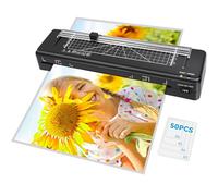 Laminator Machine A3 with Built-in Trimmer, 70s Quick Warm-up, Cold & Thermal Laminator with 30 Sheets, Portable for Home School Office (LAM00005US-50pics)