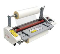 Laminator Machine, Four Roller Cold Hot Laminating, Single/Dual Sided, 0-180℃ Adjustable, LCD Display, for School Office Use