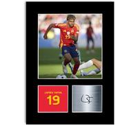 Lamine Yamal 2024 Football Player Spain A4 Print Poster Signed Autograph Photo Display Mount Gift