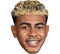 Lamine Yamal (Blonde) Celebrity Mask, Flat Card Face, Fancy Dress Mask