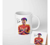 Lamine Yamal Inspired Mug & Coaster, Set, Football Star Gift, Soccer Fan Drinkware, Sports Coffee Mug, Boys or Adults Football Gift