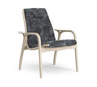 Laminett Armchair Lacquered Oak/Coal/Sheepskin